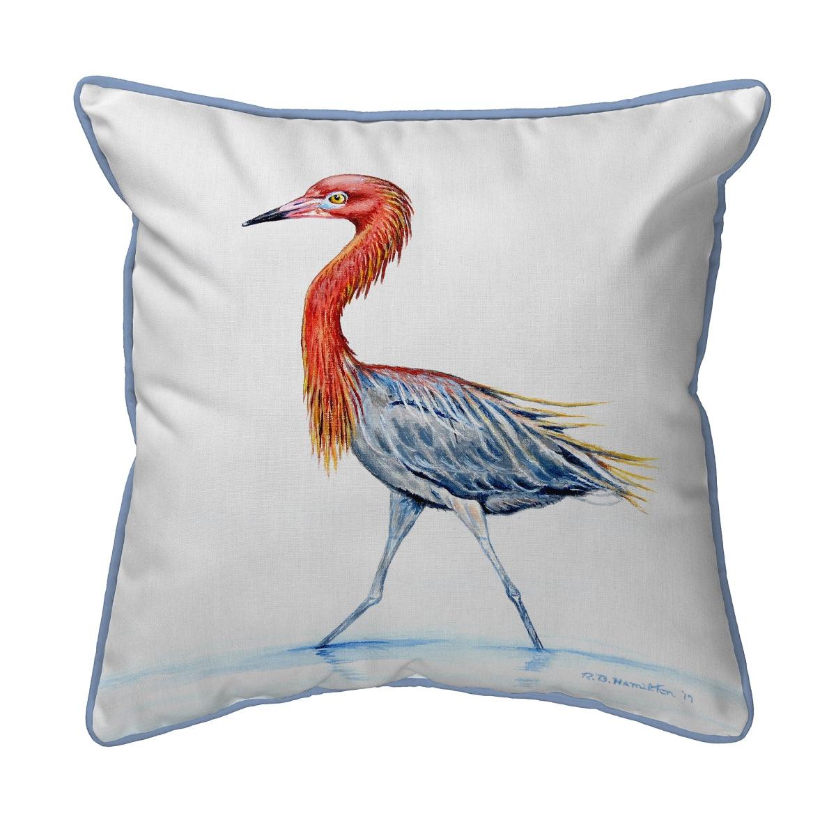 Betsy Drake SN820 11 x 14 in. Reddish Egret Small Pillow - VirtuousWares:Global