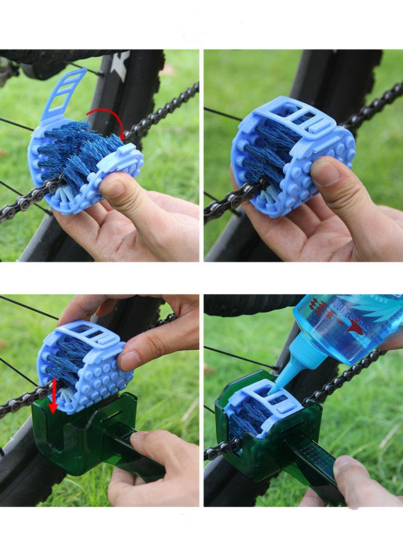Bicycle Chain Cleaner Scrubber Brush Cycling Cleaning Kit - VirtuousWares:Global