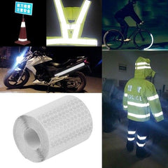 Bicycle Stickers 5cmx3m Reflective Safety Warning - VirtuousWares:Global