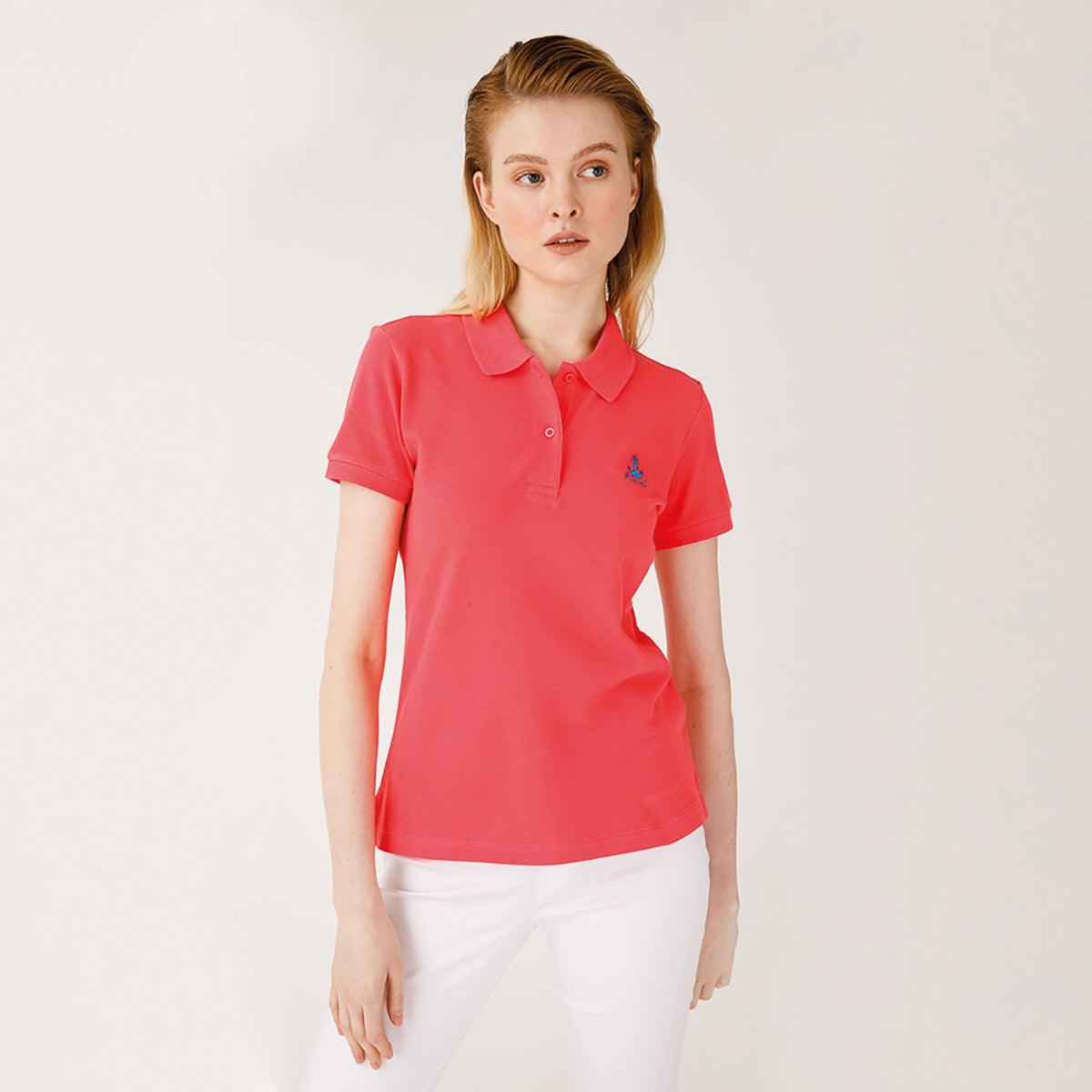 Biggdesign Anemoss Seagull Women's Polo Collar T-shirt, Short Sleeve - VirtuousWares:Global