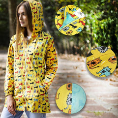 Biggdesign Cats Rain Jackets For Women, Womens Rain Jackets, - VirtuousWares:Global