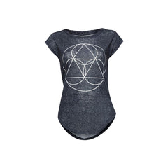 BiggYoga Namaste Anthracite T-Shirt - Size - S, Comfortable, Cotton, - VirtuousWares:Global