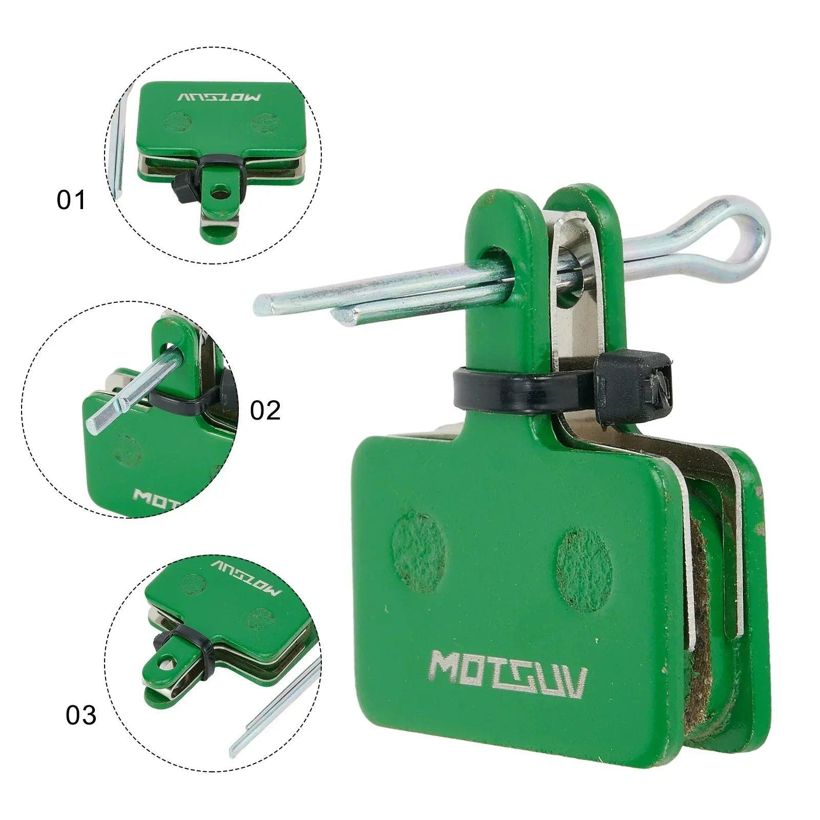 Bike Disc Brake Pads Blue/Green/Red 3000-5000KM Life For-Shimano - VirtuousWares:Global