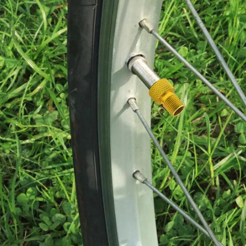 Bike Tire Tool Aluminum Caps Tire Nozzle Bike Inflator Adapter - VirtuousWares:Global