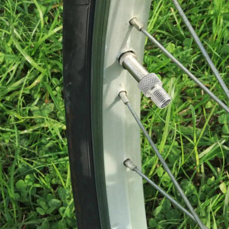 Bike Tire Tool Aluminum Caps Tire Nozzle Bike Inflator Adapter - VirtuousWares:Global