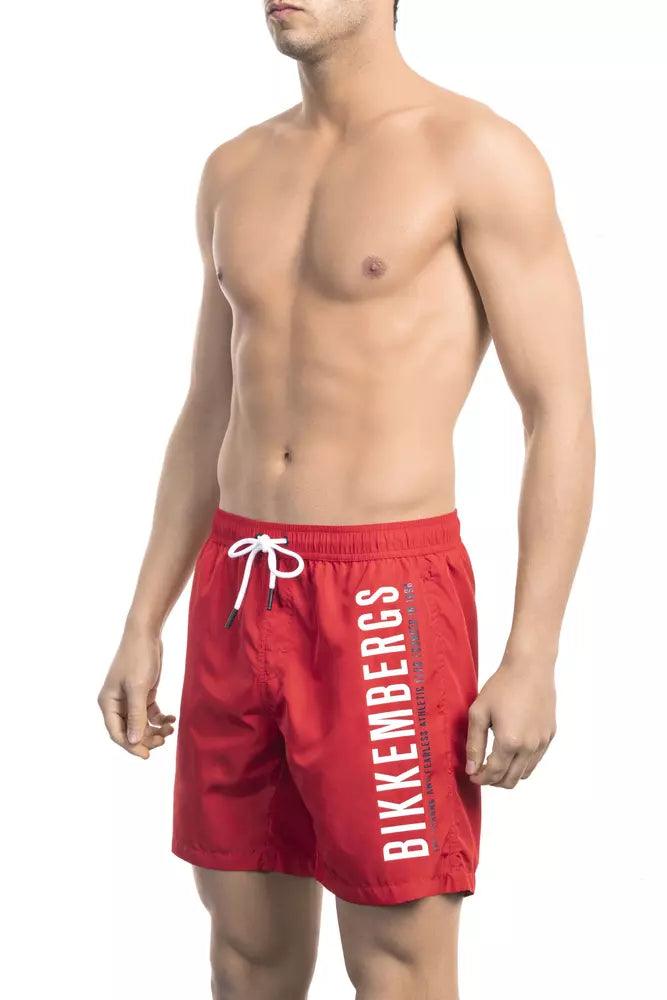 Bikkembergs Red Polyester Swimwear - VirtuousWares:Global