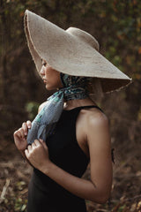 Biru Silk Batik Scarf - VirtuousWares:Global