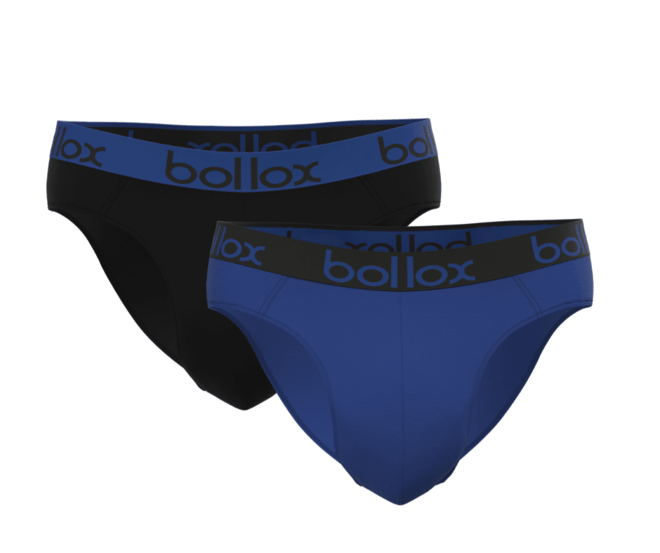 Black & Blue Duo Tone Set - Men's cotton briefs (2 pack) - VirtuousWares:Global