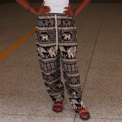 Black and White Animal Printed Africa Pant - VirtuousWares:Global
