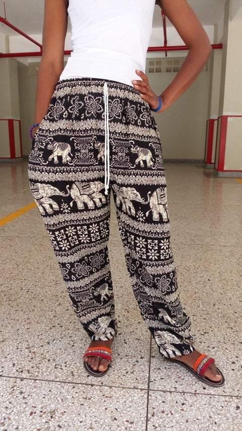 Black and White Animal Printed Africa Pant - VirtuousWares:Global