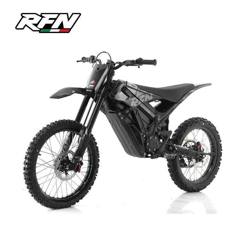 Black Apollo RFN Ares Rally Pro Electric Dirt Bike 74V 43Ah 65Km/h - VirtuousWares:Global