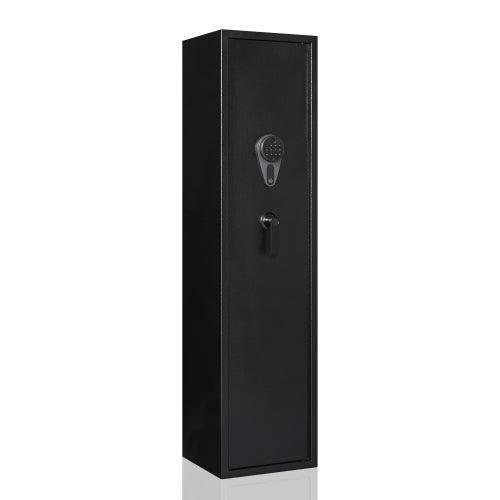 Black Steel Biometric Fingerprint with Digital Lock Gun Safe Cabinet - VirtuousWares:Global