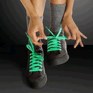 Blinkee 5070060 Glow in the Dark Shoelaces, Green - VirtuousWares:Global