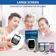 Blood Glucose Meter Glucometer Kit Home Diabetes Tester - VirtuousWares:Global