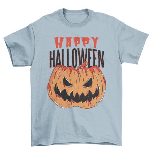 Bloody pumpkin halloween t-shirt - VirtuousWares:Global