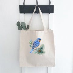 Blue Bird (Fall Birds) - Canvas Tote Bag - VirtuousWares:Global