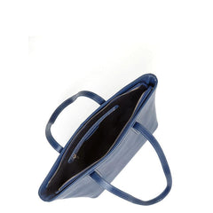 Blue Leather Shoulder Bag - VirtuousWares:Global