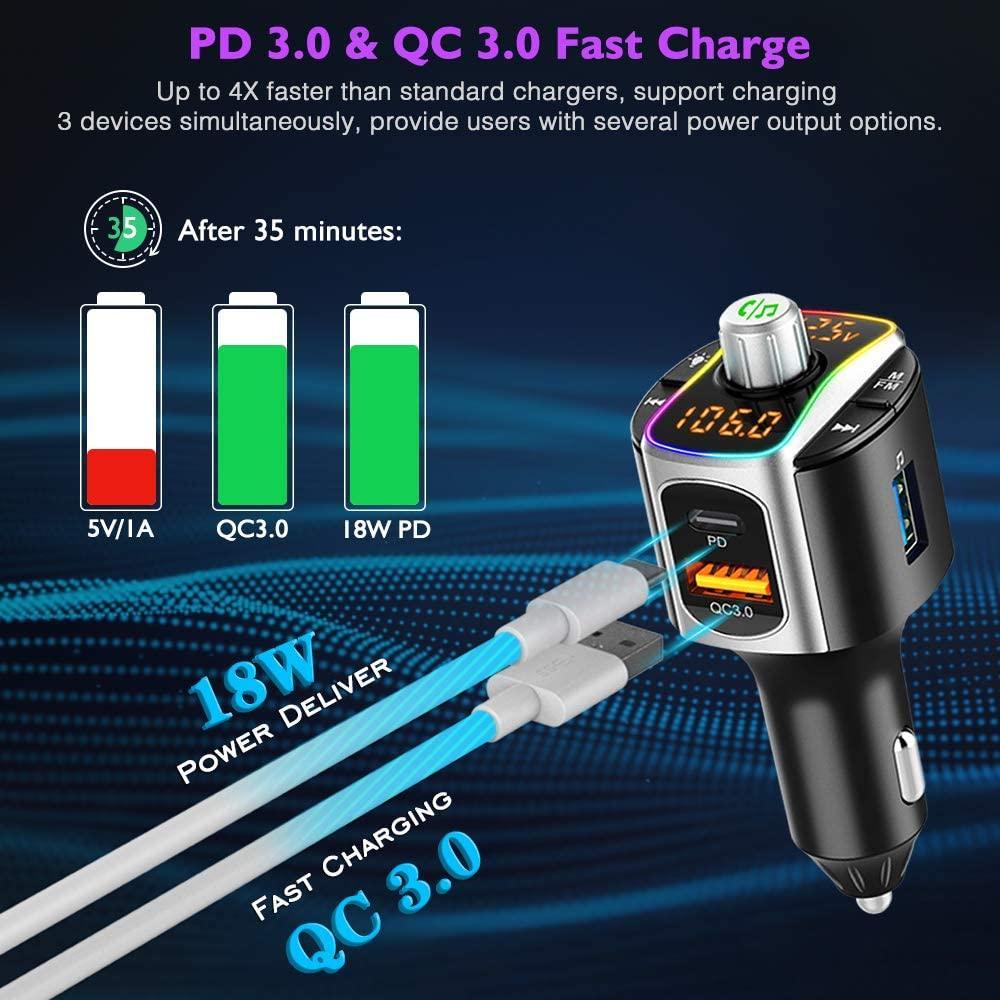 Bluetooth 5.0 FM Transmitter Car Radio Adapter - VirtuousWares:Global