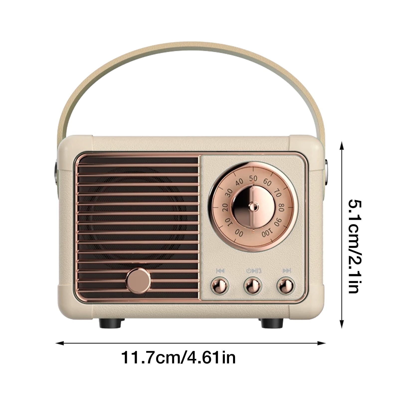 Bluetooth Compact Retro Speakers with Radio - VirtuousWares:Global