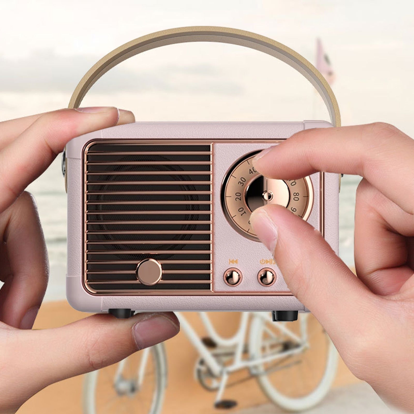 Bluetooth Compact Retro Speakers with Radio - VirtuousWares:Global