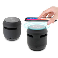 Bluetooth Speaker with Wireless Charging Pad | Fabric Speaker - VirtuousWares:Global