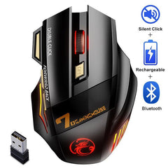Bluetooth Wireless Silent Ergonomic Gaming Mouse - VirtuousWares:Global