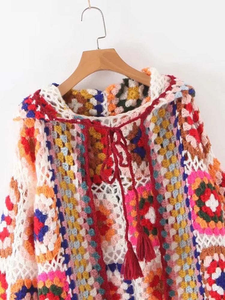 Bohemian Crochet Cardigan Vintage Jacket Coat - VirtuousWares:Global