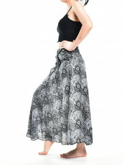 Bohotusk Black Orbit Long Skirt With Coconut Buckle (& Strapless - VirtuousWares:Global