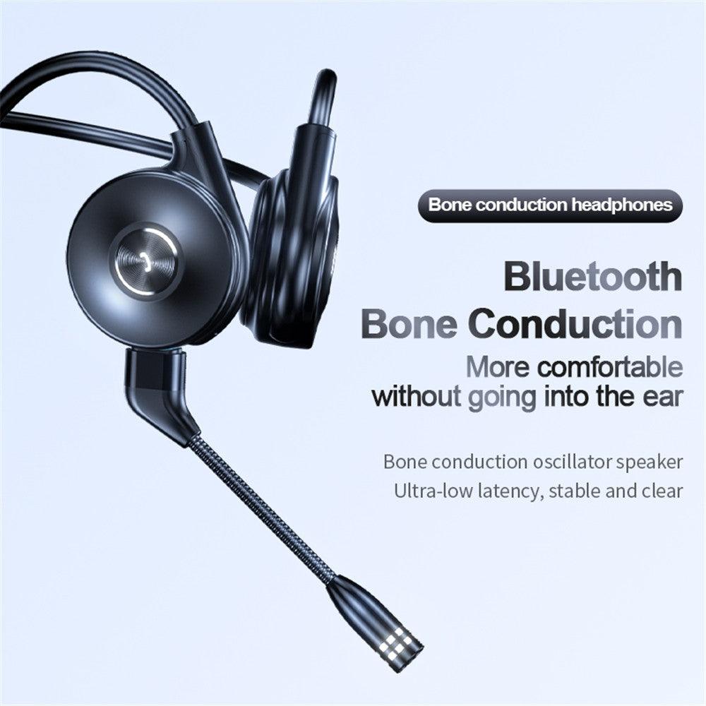 Bone Conduction Bluetooth Headset Long Detachable - VirtuousWares:Global