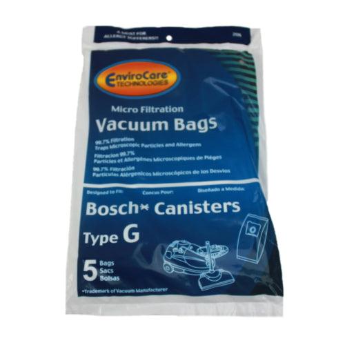 Bosch Replacement: BOR-1437 Paper Bag, Bosch Type G Canister Micro 5 Pk - VirtuousWares:Global