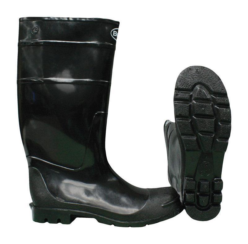 Boss 8008680 Black PVC Unisex Rain Boots, Size 8 - VirtuousWares:Global