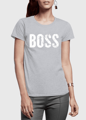 Boss Half Sleeves Women T-shirt - VirtuousWares:Global