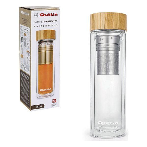 Bottle Quttin Glass Borosilicate Glass (300 ml) - VirtuousWares:Global