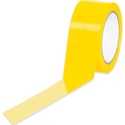 Box Partners T9236Y 2 in. x 36 yds. Yellow Solid Vinyl Safety Tape - VirtuousWares:Global