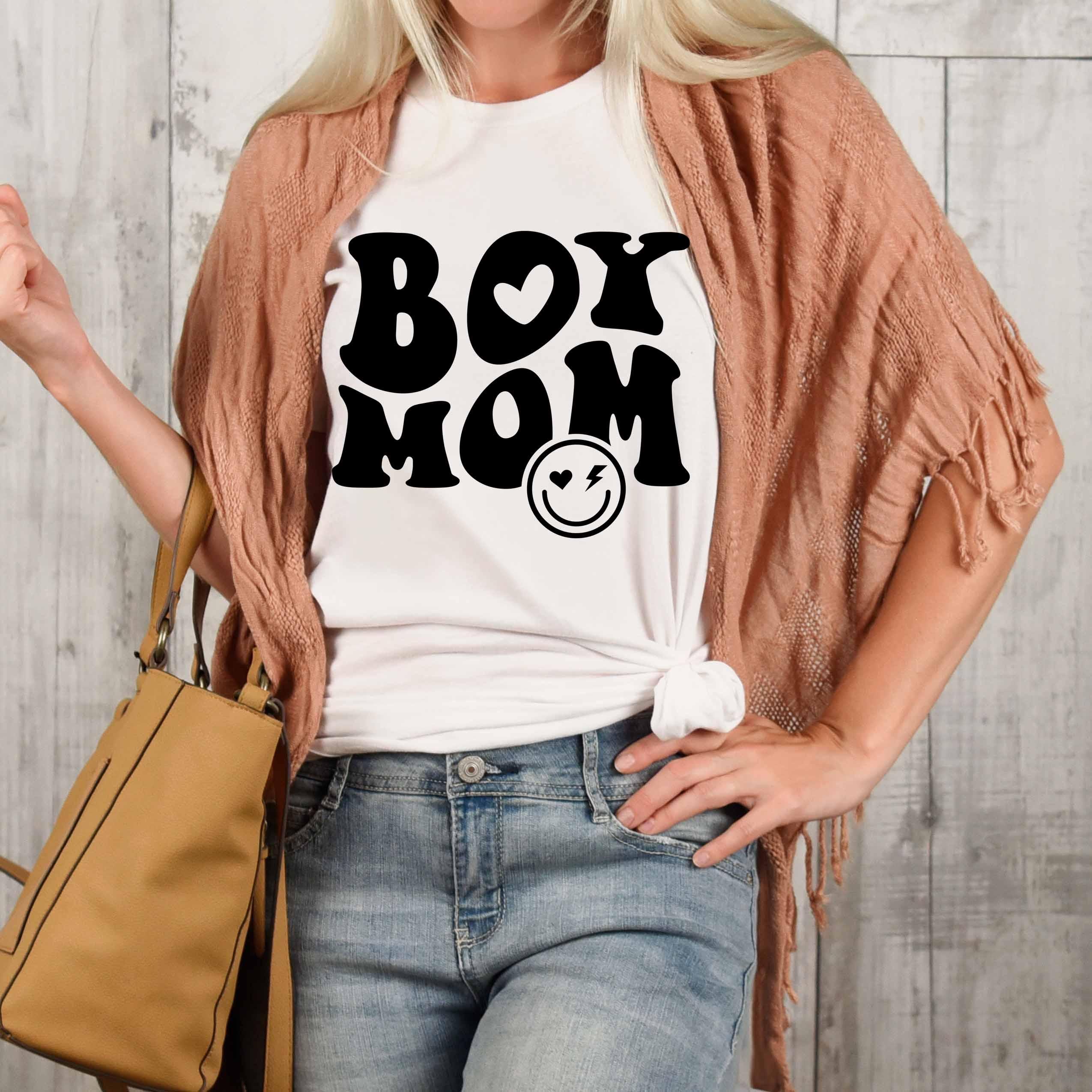 Boy Mom Mother's Day Graphic Tee - VirtuousWares:Global