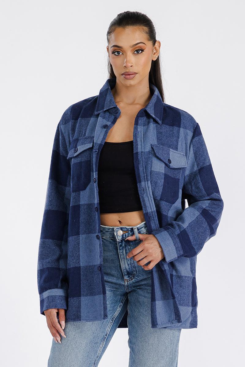 Boyfriend Oversized Soft Flannel Shacket - VirtuousWares:Global