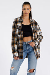 Boyfriend Oversized Soft Flannel Shacket - VirtuousWares:Global