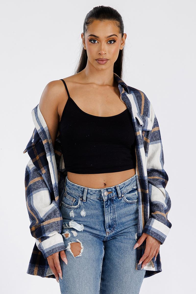 Boyfriend Oversized Soft Flannel Shacket - VirtuousWares:Global