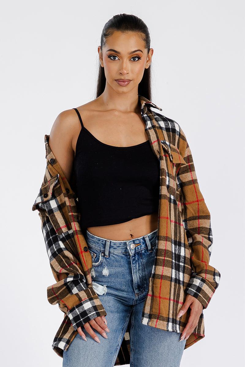 Boyfriend Oversized Soft Flannel Shacket - VirtuousWares:Global