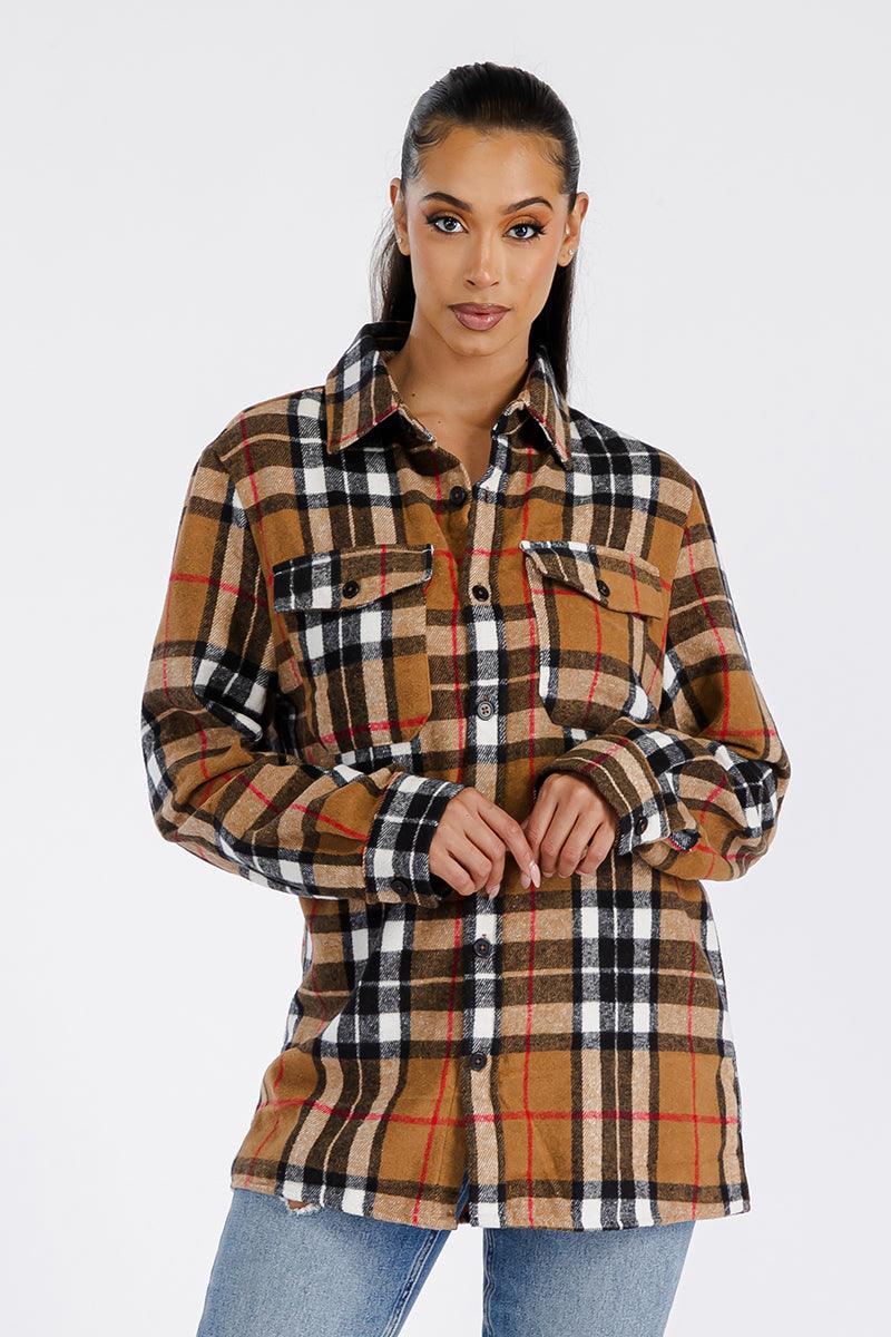 Boyfriend Oversized Soft Flannel Shacket - VirtuousWares:Global