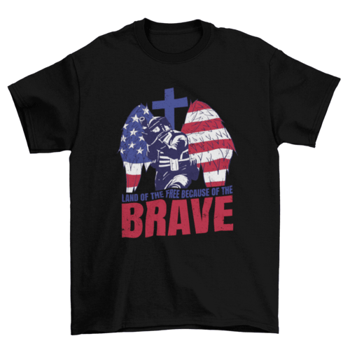 Brave soldier USA t-shirt - VirtuousWares:Global