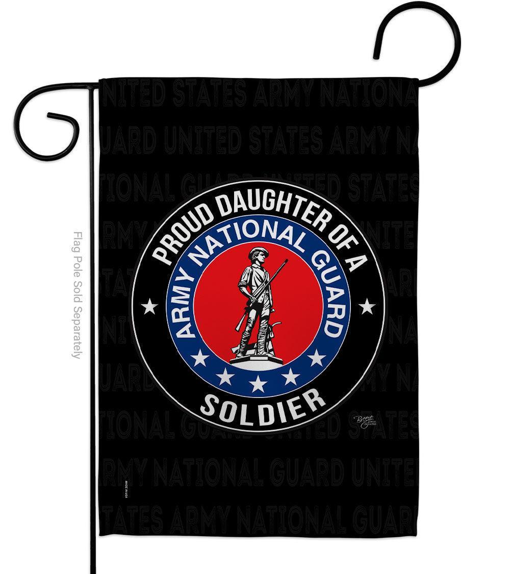 Breeze Decor G158528-BO Army Proud Daughter Soldier Garden Flag Armed - VirtuousWares:Global