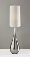 Brushed Steel Metal Teardrop Table Lamp - VirtuousWares:Global