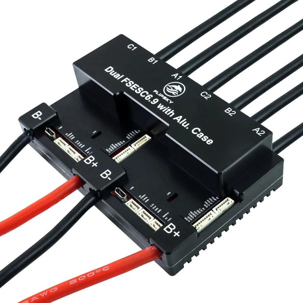 Brushless DC Motor Speed Controller FLIPSKY Dual FSESC6.9 100A base on - VirtuousWares:Global