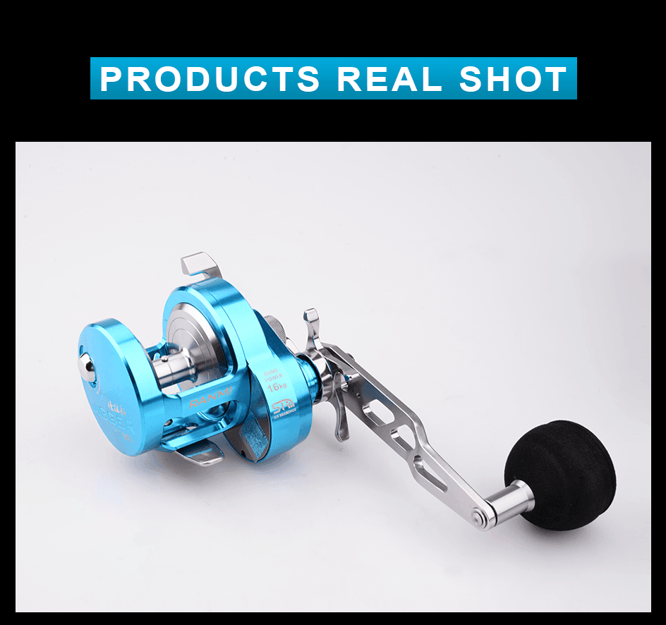 BT50 Fishing Reel8+1BB Gear Ratio5.1:1 Max Drag 16kg Slow Jigging Reel - VirtuousWares:Global