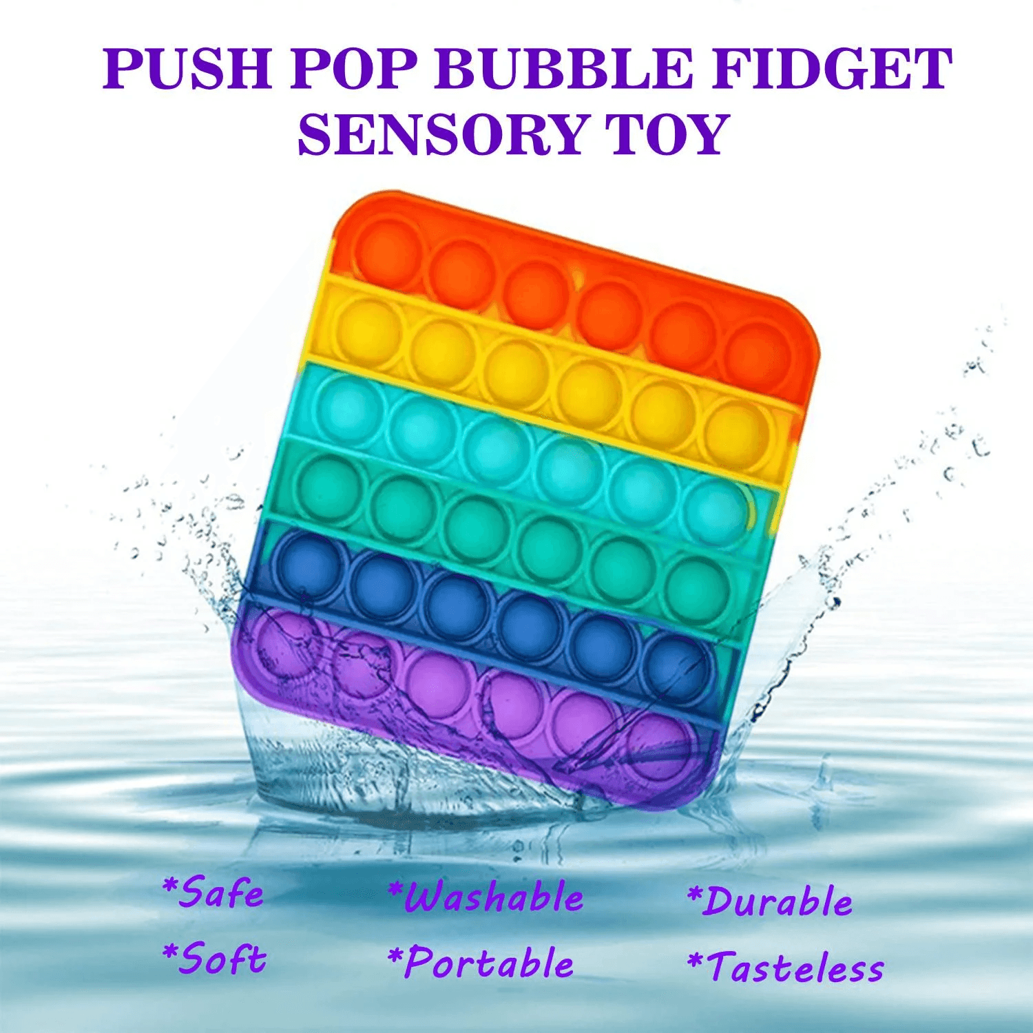 Bubble Toy 2 pieces Push Pop Bubble Sensory Toys - VirtuousWares:Global