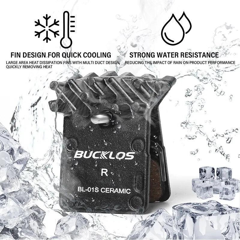 BUCKLOS Ceramic Brake Pads Bike MTB Hydraulic Brake Disc Pads Mountain - VirtuousWares:Global