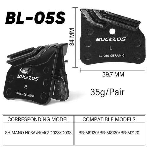 BUCKLOS Ceramic Brake Pads Bike MTB Hydraulic Brake Disc Pads Mountain - VirtuousWares:Global