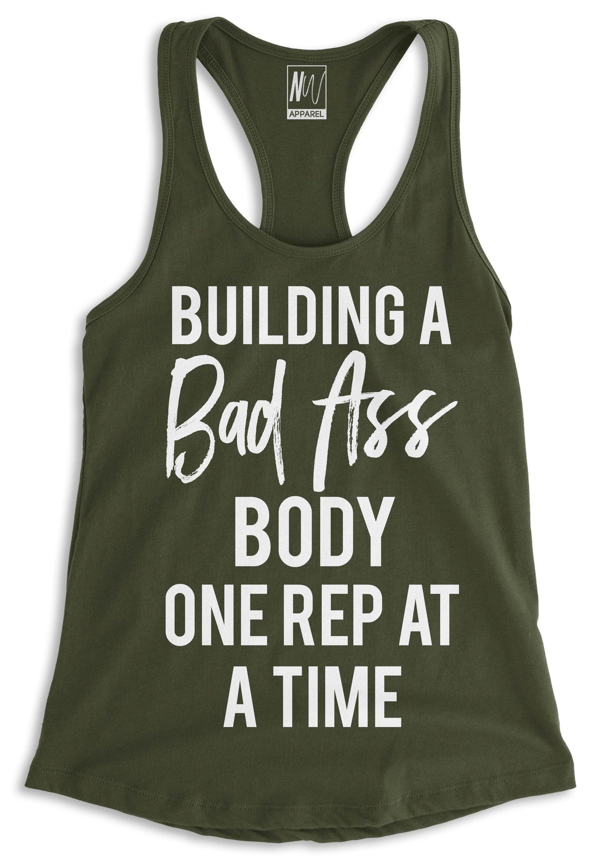 Building a Bad As* Body Racerback Tank Top - Pick Color - VirtuousWares:Global