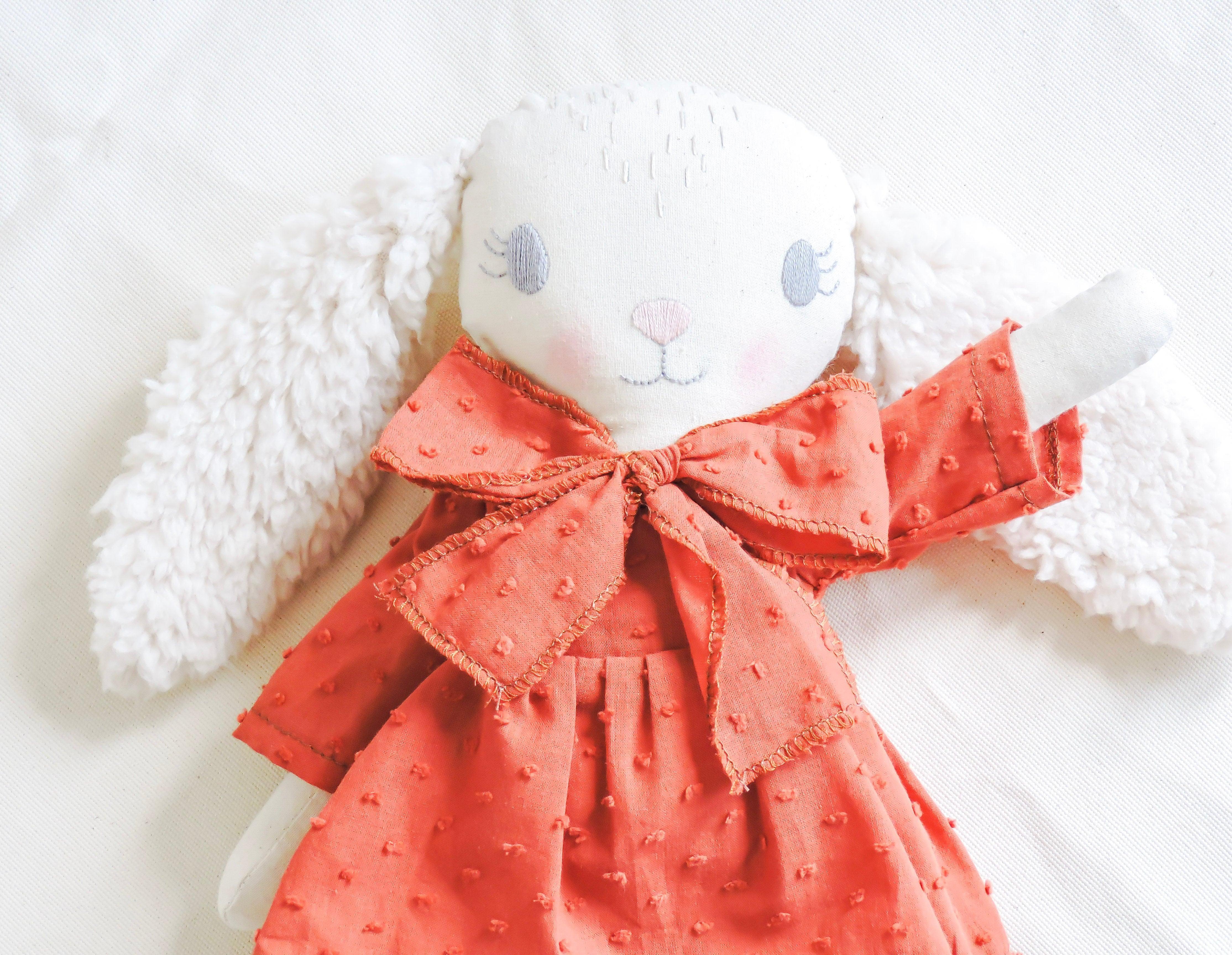 Bunny plush whit adress copper - VirtuousWares:Global